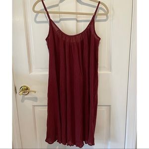 Maroon Anthropologie dress